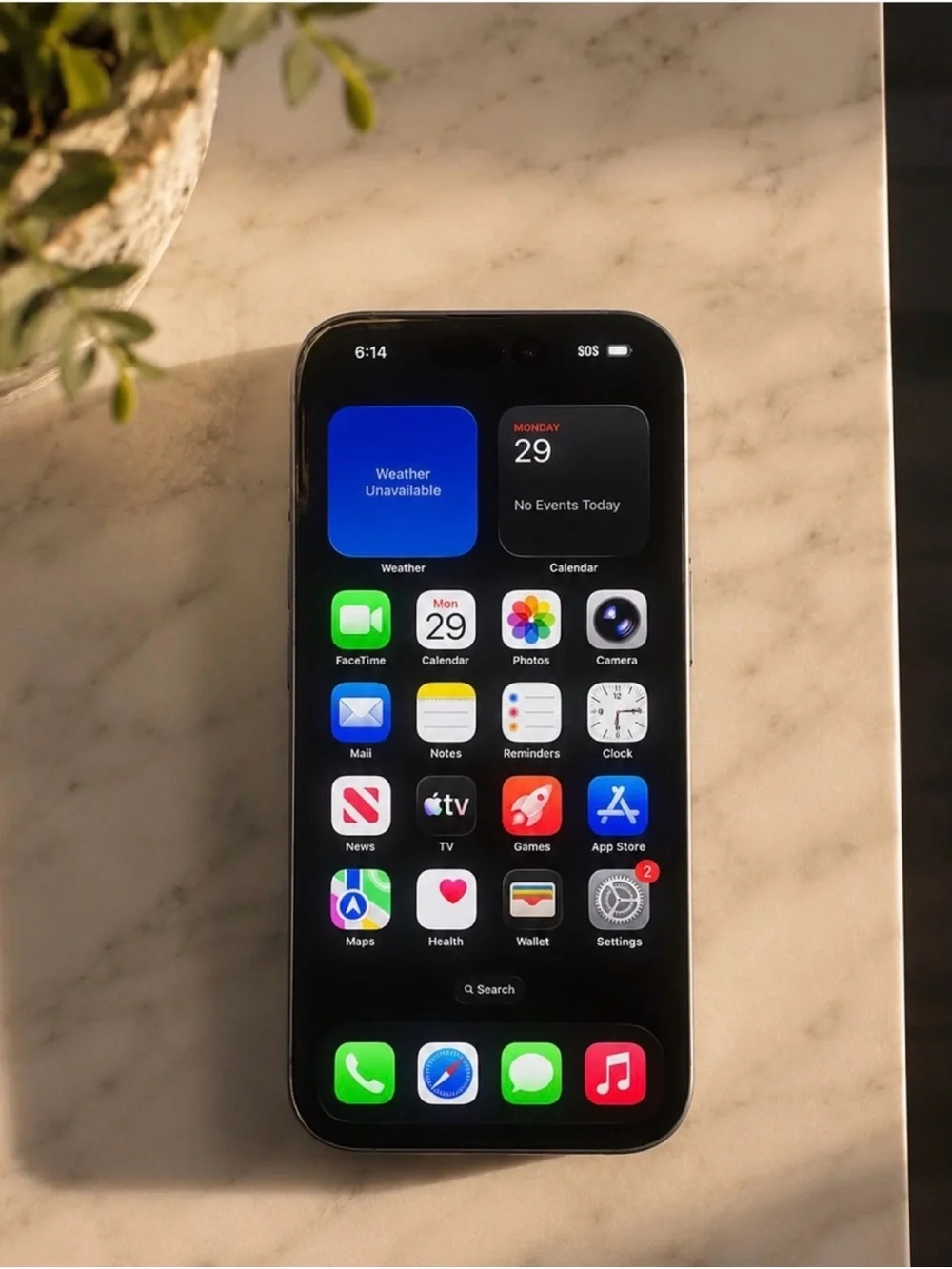 Apple iPhone — Black Front, Silver Sides